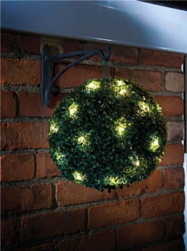 28cm artificial topiary ball with lights