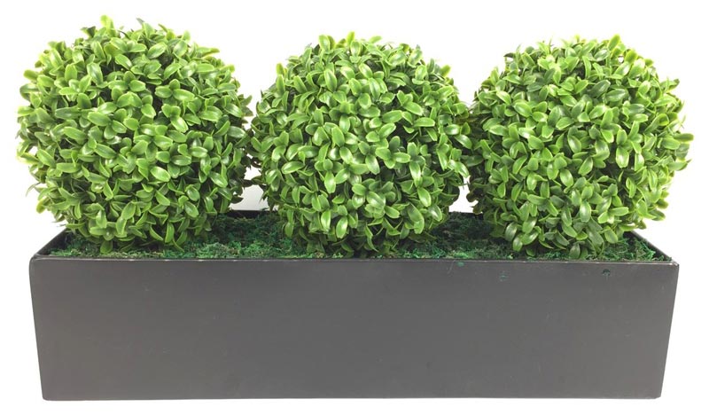 Artificial boxwood balls